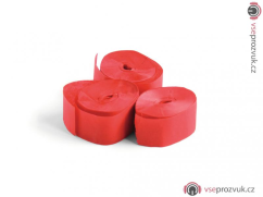 Tcm Fx pomalu padající konfety-serpentýny 10mx1.5cm, červené, 32x