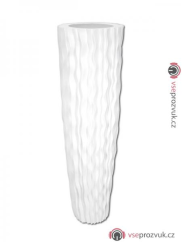 Lamella designový květináč 140cm, bílý