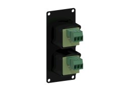 CAYMON CASY125/B - panel s 2x XLR Samice