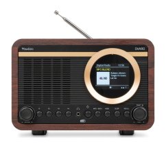 Audizio Ovaro — retro rádio DAB+ a FM (Bluetooth, USB, barevný displej)