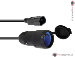 Adaptér IEC zástrčka - 230 zásuvka, 1m