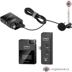 Comica BoomX-D MI2 - dvoukanálový bezdrátový klopový mikrofon pro iPhone a iOS iPad (tablety) (mikro
