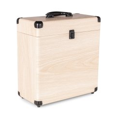 Audizio RC32 Vinyl record case light wood