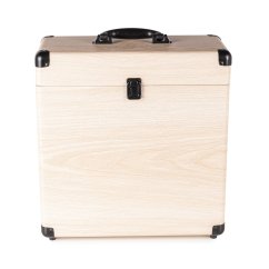 Audizio RC32 Vinyl record case light wood
