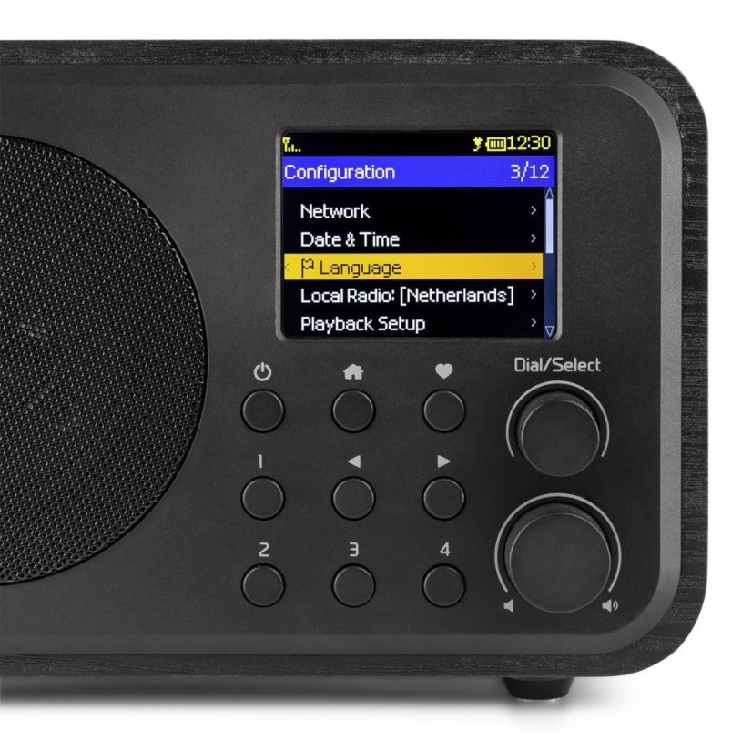 Audizio Vicenza internetové rádio s Wi-Fi, DAB+ a baterií, černé