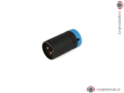VDB Low-Profile XLR 3-pin Male - Blue