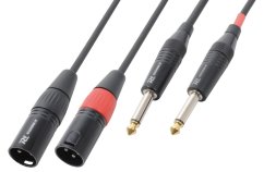 Power Dynamics CX64-01 Cable Converter 2 X XLR Male - 2 X 6.3 Mono