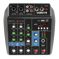 Vonyx VMM100 Mixážní pult s USB/BT