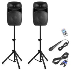 Vonyx VPS122A Plug & Play 800W Speaker SET With Stands