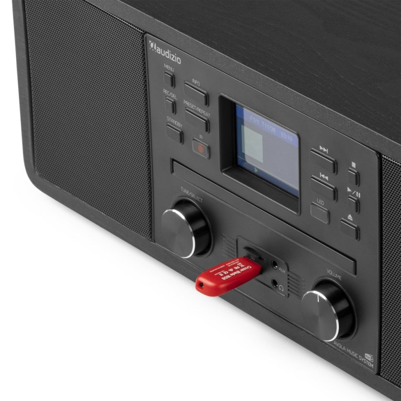 Audizio Avola Digital music system CD/BT/DAB+/Internet black