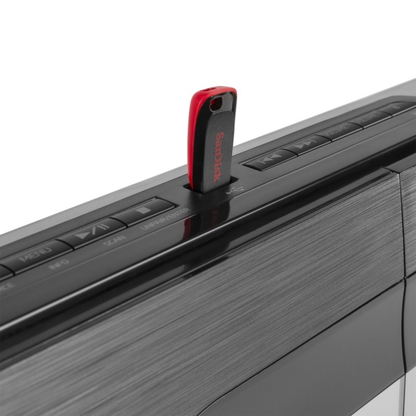 Audizio Tours Stereo HiFi System DAB+, Barva černá