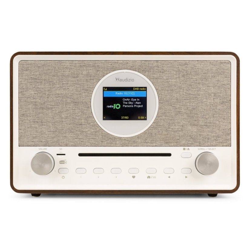 Audizio Internetové rádio Lucca s DAB+ a CD přehrávačem, Barva Wood