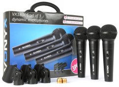 Vonyx VX1800S Dynamický mikrofonní set 3 ks
