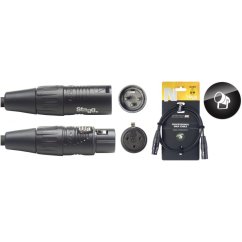 Stagg NDX5R-3, DMX kabel, 3pin XLR, 110 Ohm, délka 5m