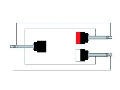 ProCab CLA721/3 - Jack 6,3mm - 2x Jack 6,3 Mono - 3m