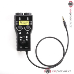 Saramonic SmartRig+  (plus) dvoukanálový převodník se zesilovačem a phantom napájením
