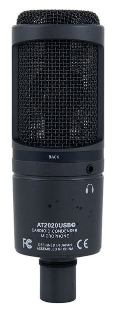 Audio-Technica AT2020USB+ USB kardioidní kondenzátorový mikrofon se sluchátkovým výstupem a ovládání