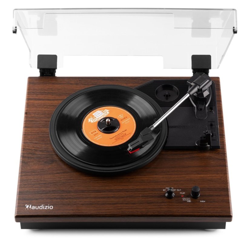 Audizio RP112L Record player BT in/out dark wood