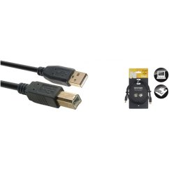 Stagg NCC1,5UAUB, kabel USB 2.0, USB A/USB B, 1,5m