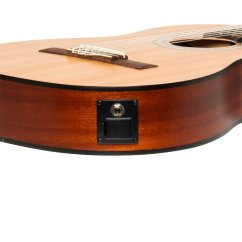 Stagg SCL70 TCE-NAT, klasická kytara 4/4 s elektronikou, přírodní