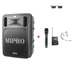 MIPRO MA-505 + ACT-32H + MU-506H – ruční a náhlavní sada, černá