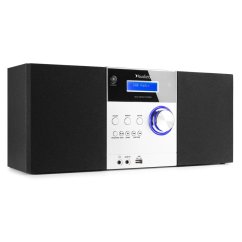 Audizio Metz HiFi mikrosystém s FM/DAB+, hliník