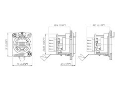 NEUTRIK NE8FDV-YK