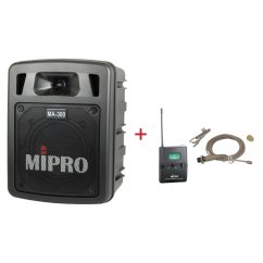 MIPRO MA-300 + MU-55LS – klopová všesměrová sada, tělová