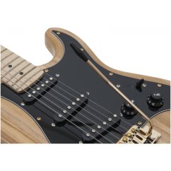 Dimavery ST-303, elektrická kytara, amber