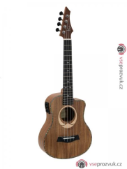 Dimavery UK-200, elektroakustické tenorové ukulele, přírodní