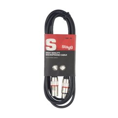 Stagg SMC6 RD, kabel mikrofonní XLR/XLR, 6m