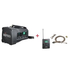 MIPRO MA-100 + MU-55LS – klopová všesměrová sada, tělová