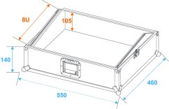 Mixer case Pro MCBL-19,  8U