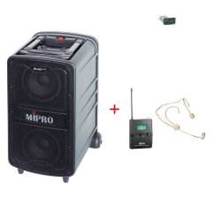 MIPRO MA-828 PLUS + MU-53HNS – náhlavní kardioidní sada, tělová