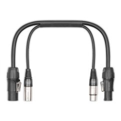 Power Dynamics CX07-0.35 Kombinovaný kabel Powerconnector TR - XLR M