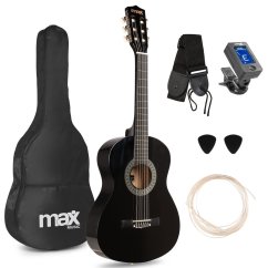 Max SoloArt Junior 3/4 Classic guitar pack, black