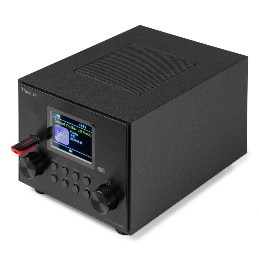 Audizio Vieste DAB+ Radio with subwoofer black